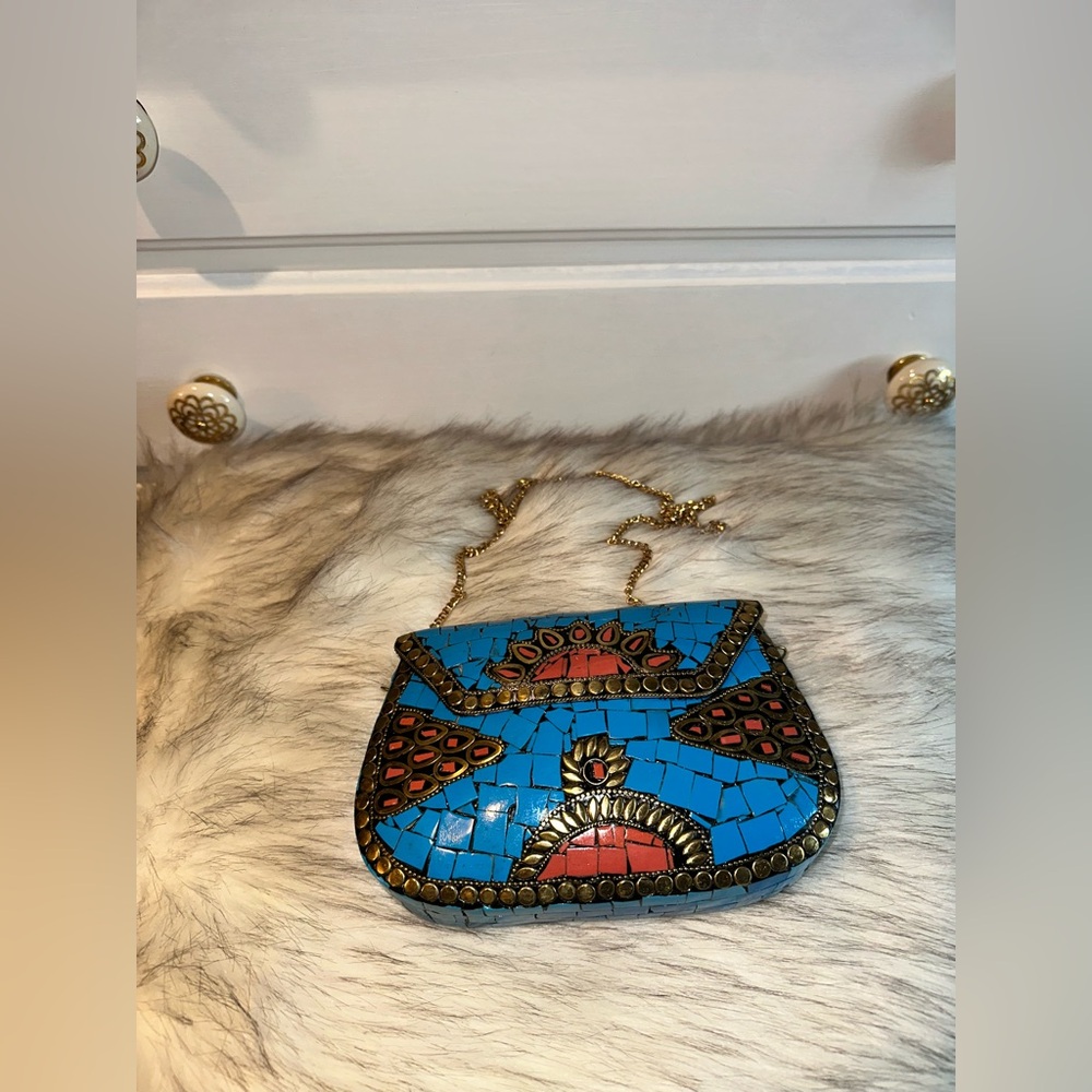 NWOT Ramla Beverly Hills Mosiac Crossbody Bag - Picture 2 of 8